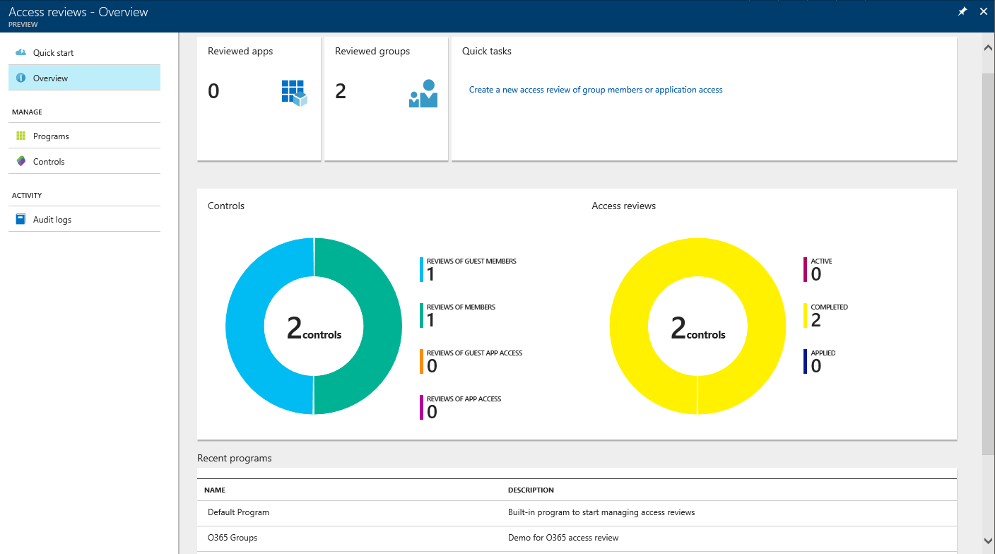 First Look at Access Reviews for Office 365 Groups and Applications