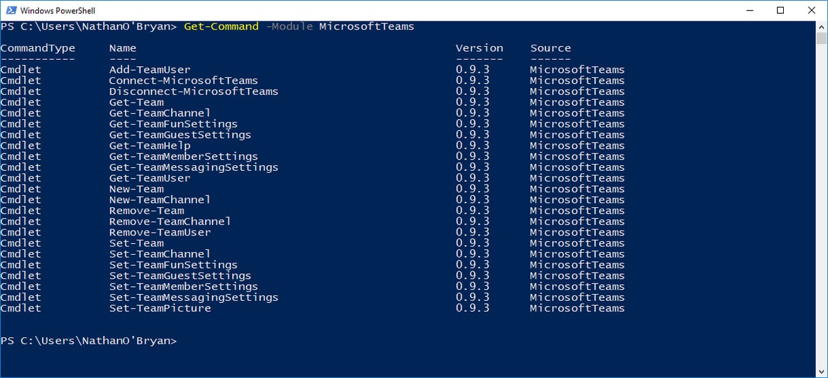 Managing Teams with PowerShell