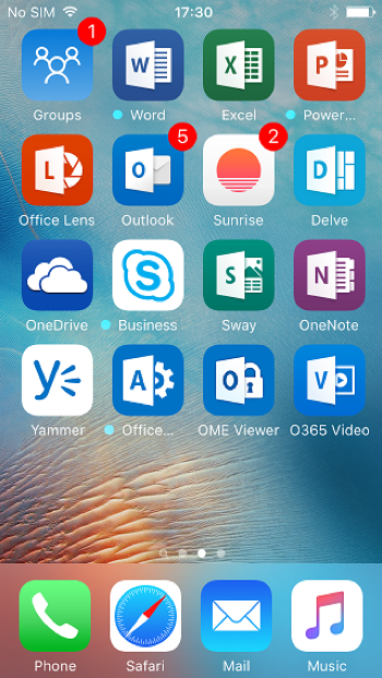 ios app for office 365